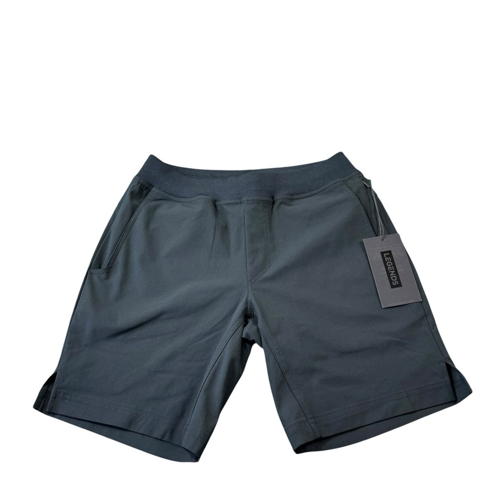 LEGENDS Black Drawstring Athletic Men's Performance Short Size S NWT